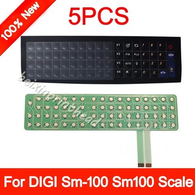 5x Keyboard Film Overlay & Inner Circuit For DIGI Sm-100 Sm100 Electronic Scale