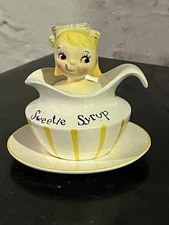 VINTAGE LEFTON 1333 PIXIE WARE SWEETIE SYRUP JAR