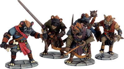 Frostgrave Gnolls Sprue   x5 28mm Fantasy Miniatures (North Star)