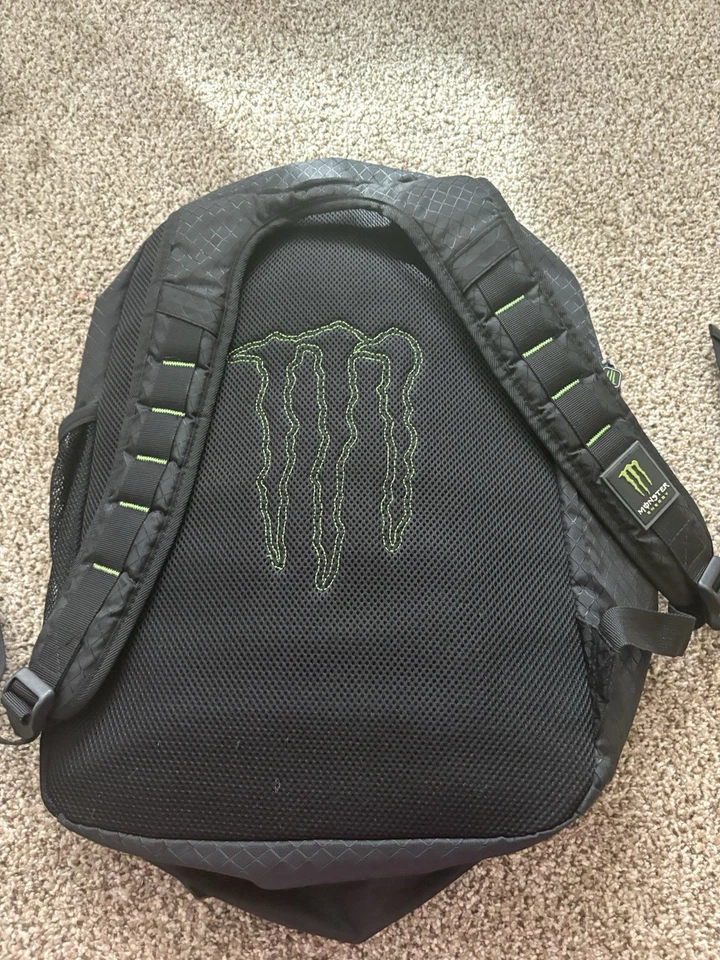 Mochila de Viaje Monster Energy Y2K Años 2000 Patinador Punk Gótico Foto 4 de 4