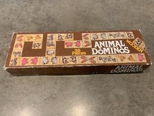 Vintage Animal Dominoes Complete Set w/Directions