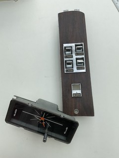 Vintage Chrysler Car Automobile Parts Clock And Electric Window Control Panel