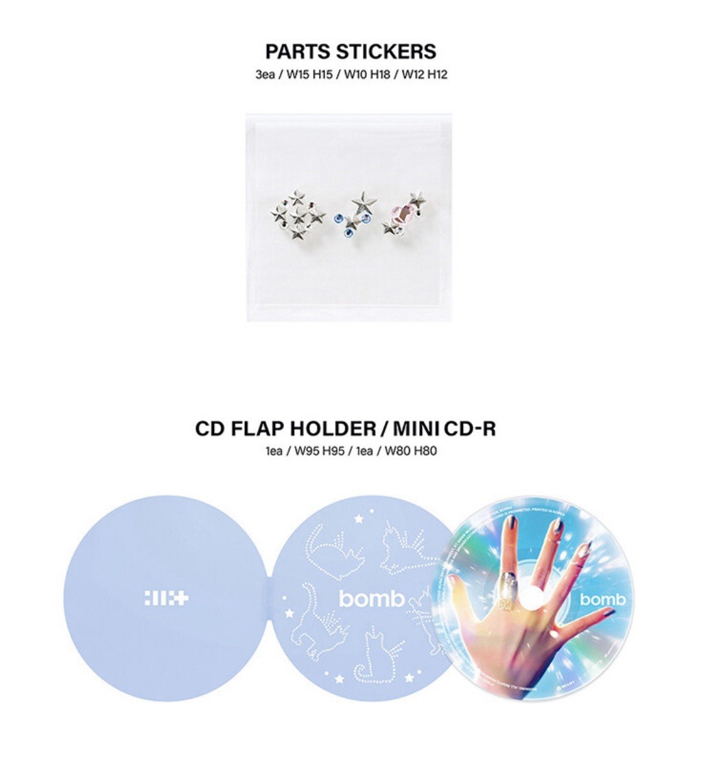 ILLIT BOMB 3rd Mini Album MERCH Ver SEALED CD+earphones+Photocard+