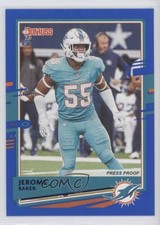 2020 Panini Donruss Press Proof Blue Jerome Baker #154 0a3