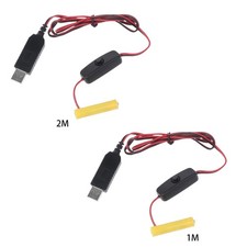 Universal 1.5V AAA Battery Eliminator USB Power Supply Cable Replace AAA Battery