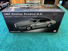Acme 1/18 Scale Diecast A1805219 1967 Pontiac Firebird HO Second Produced Silver