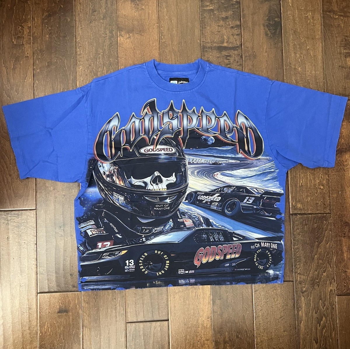 Godspeed Le Dernier Race Royal Blue T Shirt Size Medium Authentic  Streetwear New