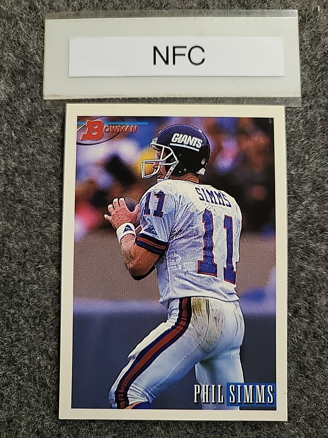 1993 Bowman  Phil Simms #185 New York Giants