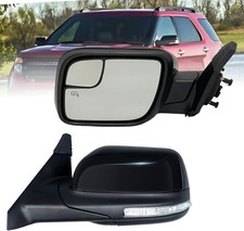 Driver Side Mirror Compatible with Ford Explorer 2011-2019 with Blind Spot Glass