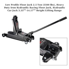 Low Profile Floor Jack 2.5 Ton 5500 Lbs 3.35-14.17 Height Lifting Range Us Low Profile Floor Jack 2.5 Ton 5500 Lbs 3.35-14.17 Height Lifting Range Us