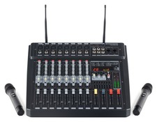 DJ PA 8-Kanal Power Mixer Mischpult Verstärk...