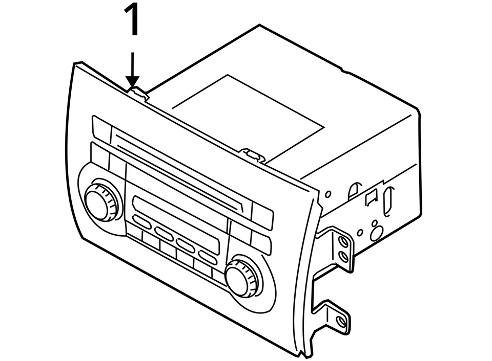 Audio Equipment Radio Receiver AM-FM-CD-MP3 Fits 07-13 SX4 2467771 Foto 4 de 4