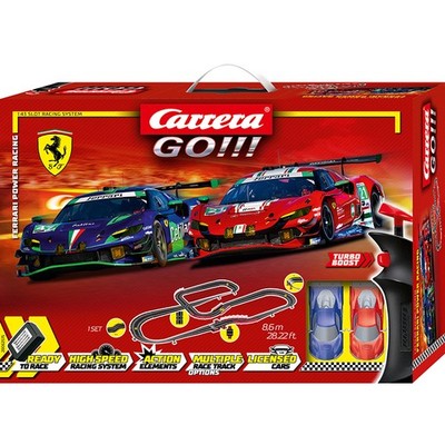 Carrera GO!!! Rennbahn Autorennbahn Ferrari Power Racing Set Grundpackung 62575