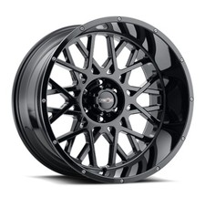 18 Vision 412 Rocker Gloss Black 18x9 Wheel 8x180 12mm Rim