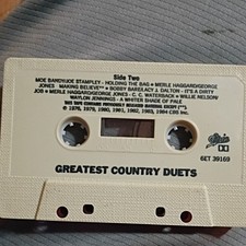 Willie Nelson, Merle Haggard Greatest Country Duets Cassette Country Compilation
