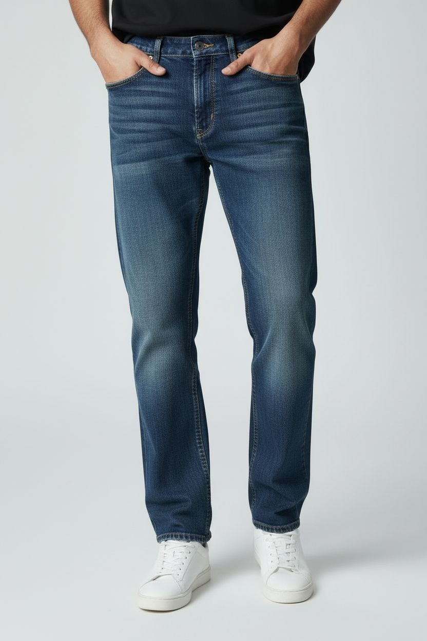 S Apt. 9 34x34 Relaxed Fit Blue Denim Jeans 100% Cotton Stra