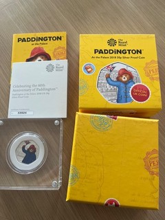 2018 Royal Mint Paddington at the Palace 50p Silver Proof Coin BOXED