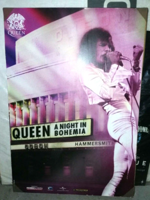 QUEEN A NIGHT IN BOHEMIA HAMMERSMITH LIVE NO CD NO LP NO DVD 20X50 PRINT/POSTER