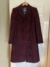Vintage Jacquard Fabric Coat From Dolce & Gabbana Fits Uk Size 10