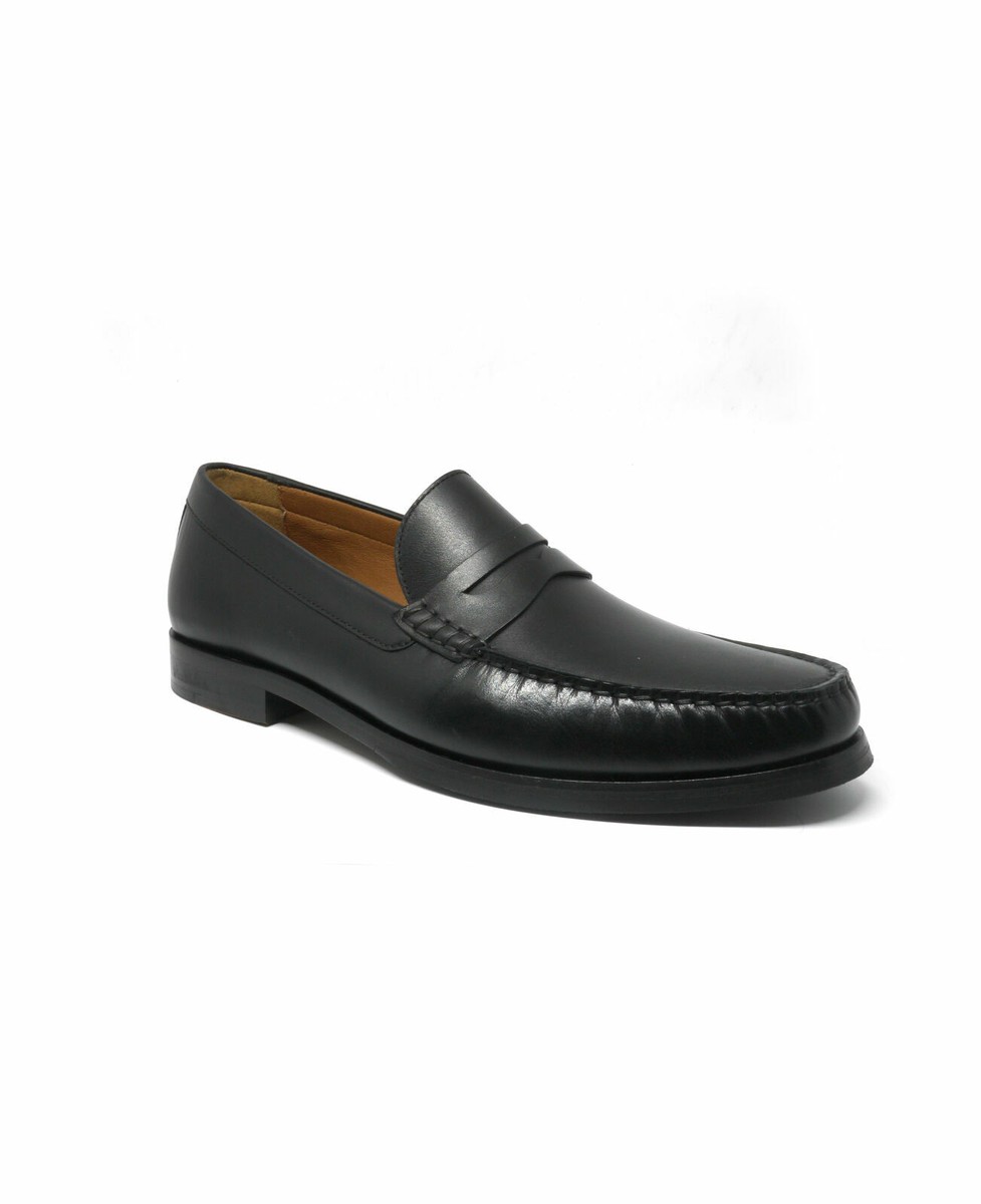 New In Box RIVIERA MILANO Mens Black Leather Loafer Shoes  display picture 3