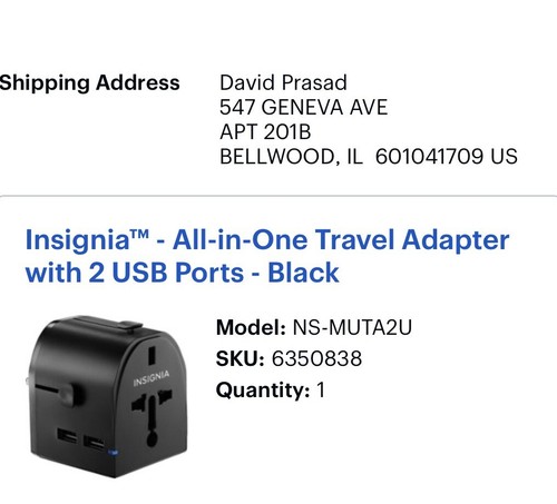 INSIGNIA,All-in-One Travel Adapter with2 USB Ports, Model: NS-MUTA2U,SKU6350838 - Picture 6 of 6
