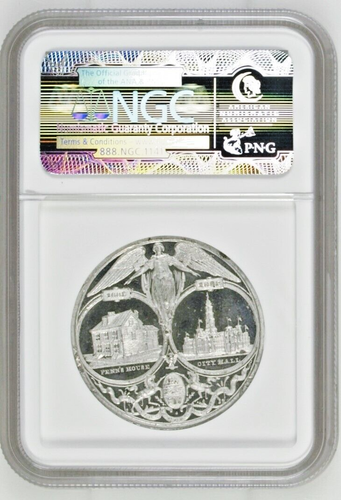 1882 PA HK-140 SO-CALLED DOLLAR PENNSYLVANIA BICENTENNIAL NGC MS 63 DPL - Picture 2 of 2