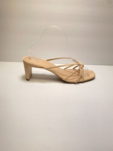 BP Women's Beige Stappy Heeled Sandal Sz 10 - Picture 3 of 5