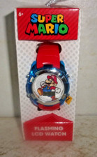 Super Mario Brothers Kids Digital Wristwatch Flashing LCD Lights Nintendo