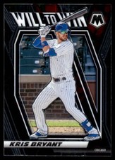 Kris Bryant 2021 Panini Mosaic Baseball # WTW3 Chicago Cubs Will To Win