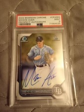 2022 Bowman Chrome Prospects Mason Auer AUTOGRAPH #CPAMA Graded PSA 9 Baseball
