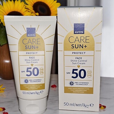 Avon Care SUN+ PROTECT Mattierende Sonnencreme für das Gesicht mit LSF 50 Matt
