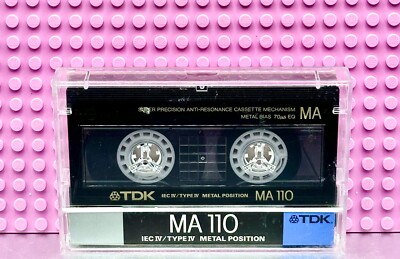 TDK  MA   110  TYPE IV   BLANK CASSETTE TAPE  (1)  (USED)