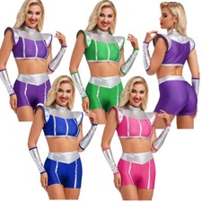 Women Outfit Prop Costume Festival Sets Theme Halloween Role Playing Alien Hero