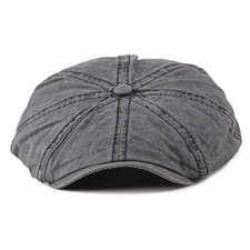 Mens Boys Denim Sun Hat Cap Beret Baker Artist Casual Newsboy Outdoor Retro Chic