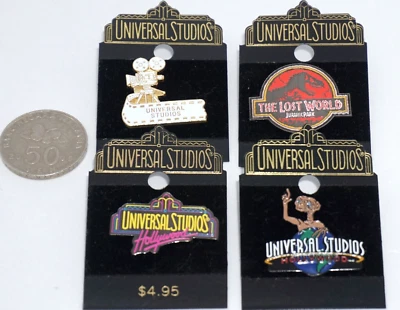 Collectible Pin - Lot of 4 UNIVERSAL STUDIOS Pins - E.T. - Vintage circa 1997 - Image 1 of 4