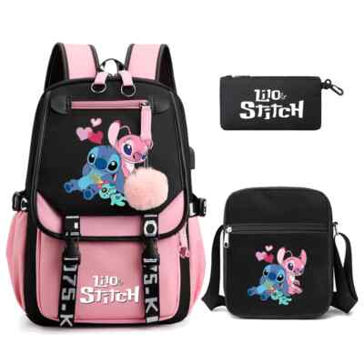 Lilo and Stitch Backpack Bookbag Rucksack Bagpack Schoolbag kids travel bag