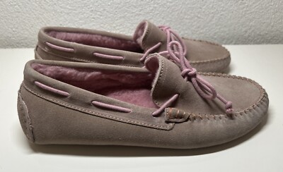 NAVYBOOT  Mokassins, Wildleder, Fell, Größe 39, Rosa/Beige neuwertig