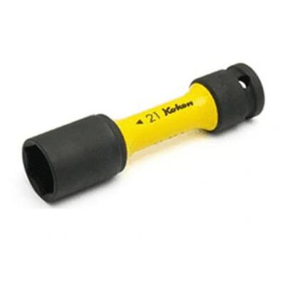 Koken 14145PM.110-21 Wheel Nut Socket 21 mm Extra Thin Walled 110 mm Color Coded