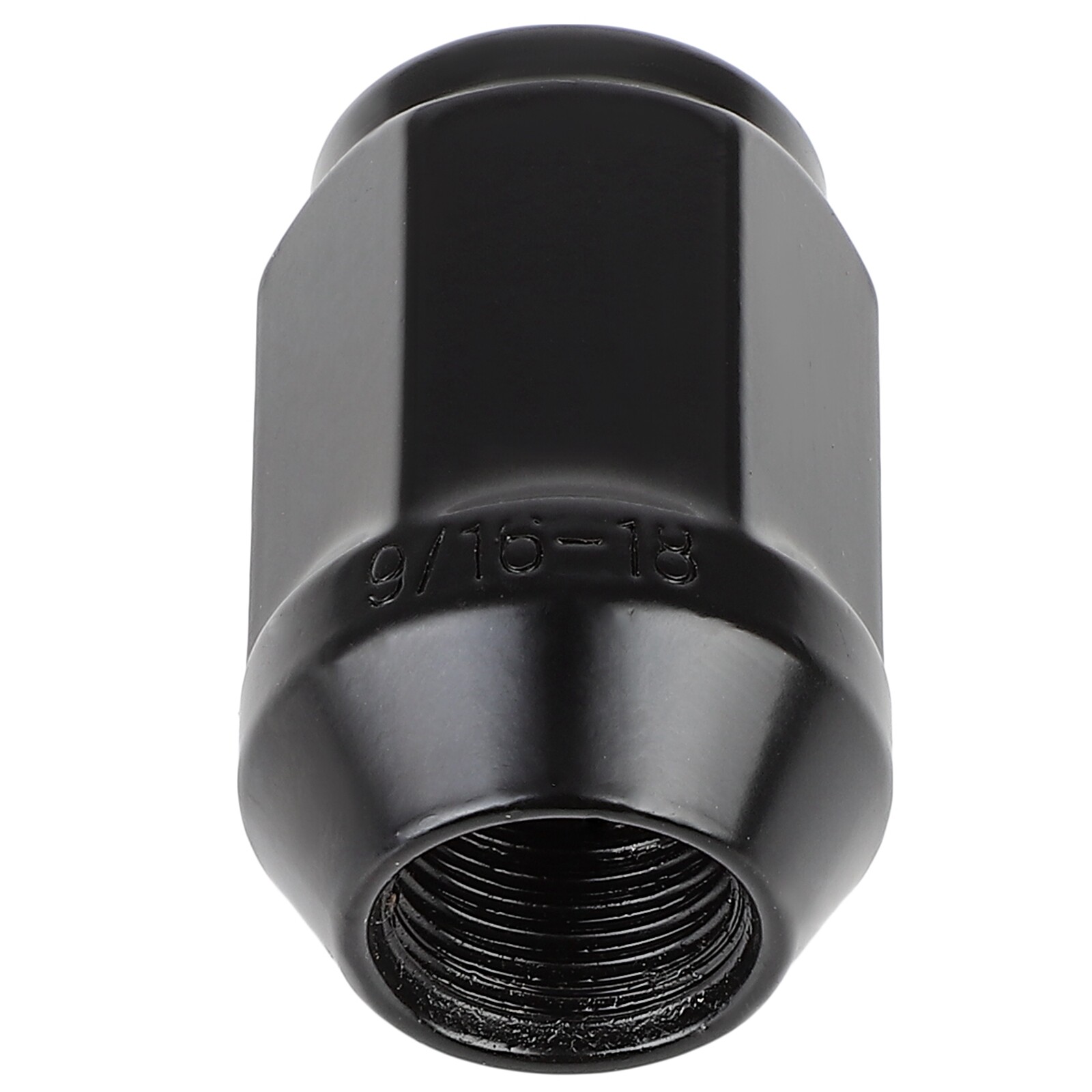 20 Lug Nuts Bulge Acorn 9/16"18 Black Wheel Nut Set Fits Dodge Ram