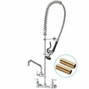 Jzbrain 8 Inch Center Commercial Faucet Wall Mount Kitchen Sink