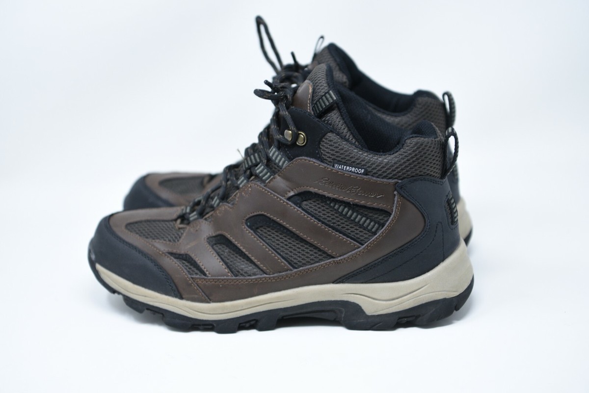 Eddie Bauer Graham Mens 11 Waterproof Leather Hiking Boots Brown Outdoor Trail Amazon.com : Eddie Bauer Waterproof Shoes for Men, Mens  main image 4