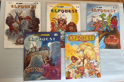 RARE Elfquest Magazine #1 Vol 1 2 3 4 5 1978 Wendy Richard Pini WaRP $1.50 Cover
