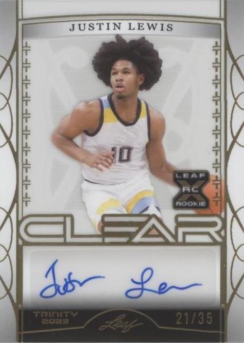 2022-23 Leaf Trinity - Justin Lewis #CA-JL2 - 1 of 2
