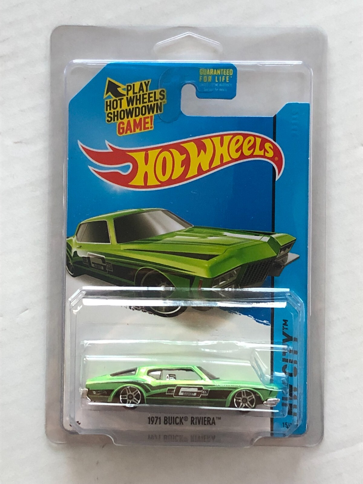 Mattel 2015 Hot Wheels HW City 1971 Buick Riviera 15/250 Green Color 1:64 Scale
