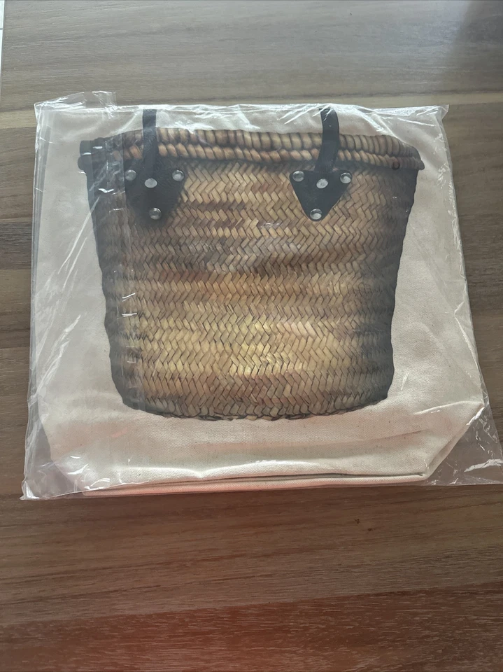 L'Occitane & Thursday Friday new Tote Bag trompe l'oeil Basket Anthropology Tote - Image 4 of 4