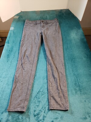 American Eagle Jeans Sz 4 Womens Gray Pants Ladies Stretch High Rise Jegging