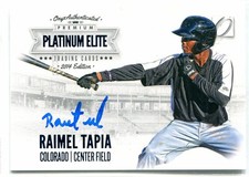 2014 Onyx Premium Raimel Tapia Platinum Elite AUTO AUTOGRAPH RC 176/200