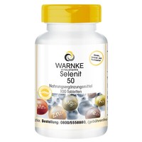 Selenit 50 - 100 Tabletten, Natriumselenit Mit 50 µG Selen - 100% Vegan | Warnke