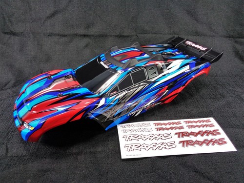 Traxxas Rustler 4x4 VXL Red Blue 