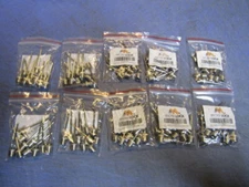 Lot of 100 Sports Ball Inflating Needle Pin Air Pump Soccer Basketball Football 